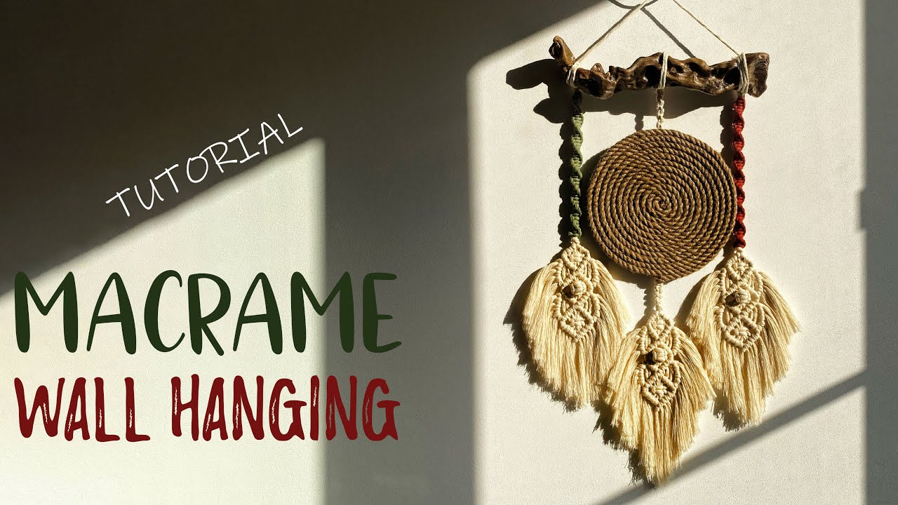 DIY Macrame Wall Hanging / Macrame Feathers Tutorial