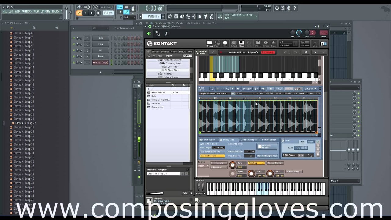 Kontakt From The Ground Up 26 - Waveform Editor - Sync / Slice