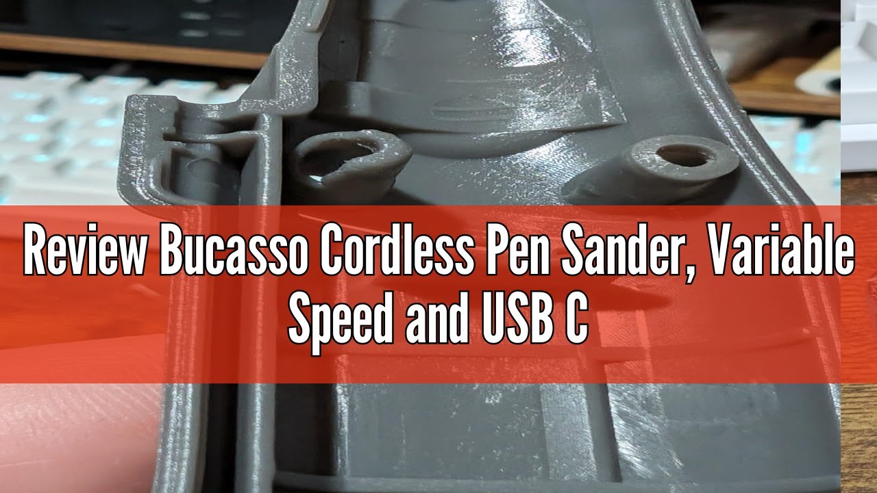 Review Bucasso Cordless Pen Sander, Variable Speed and USB Charging with LED Light, Multi-Purpose Po