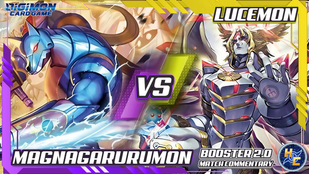MagnaGarurumon vs Lucemon - Booster 2.0 Matchplay Commentary