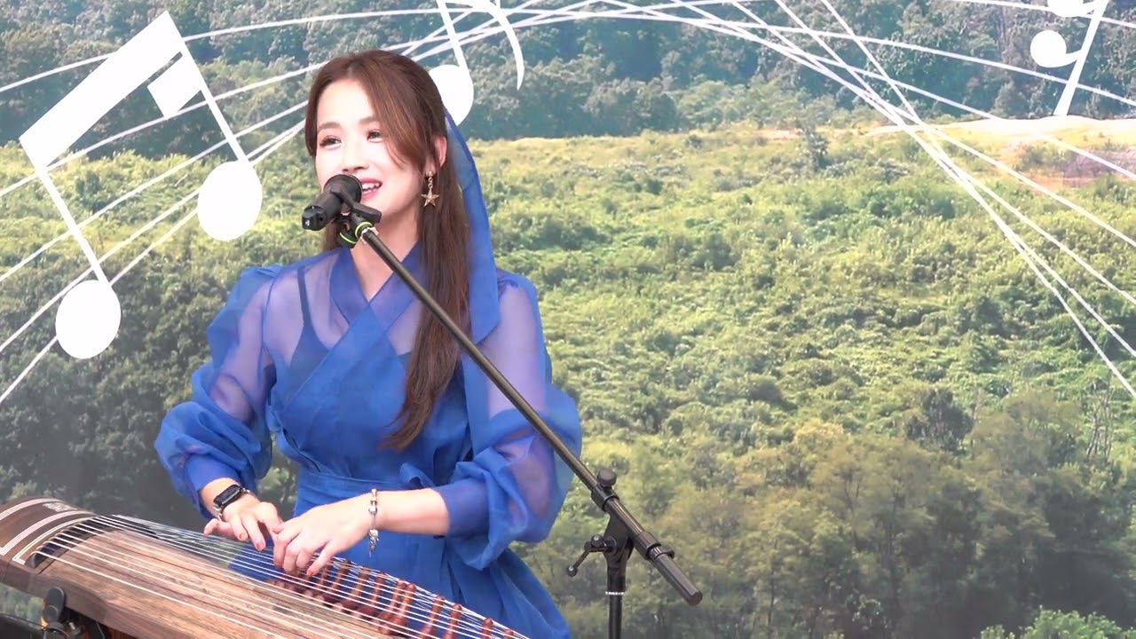 찔레꽃 백난아노래 커버 - 노래  한수애 - 25현 가야금연주자 -  이산가족의 날 기념 .