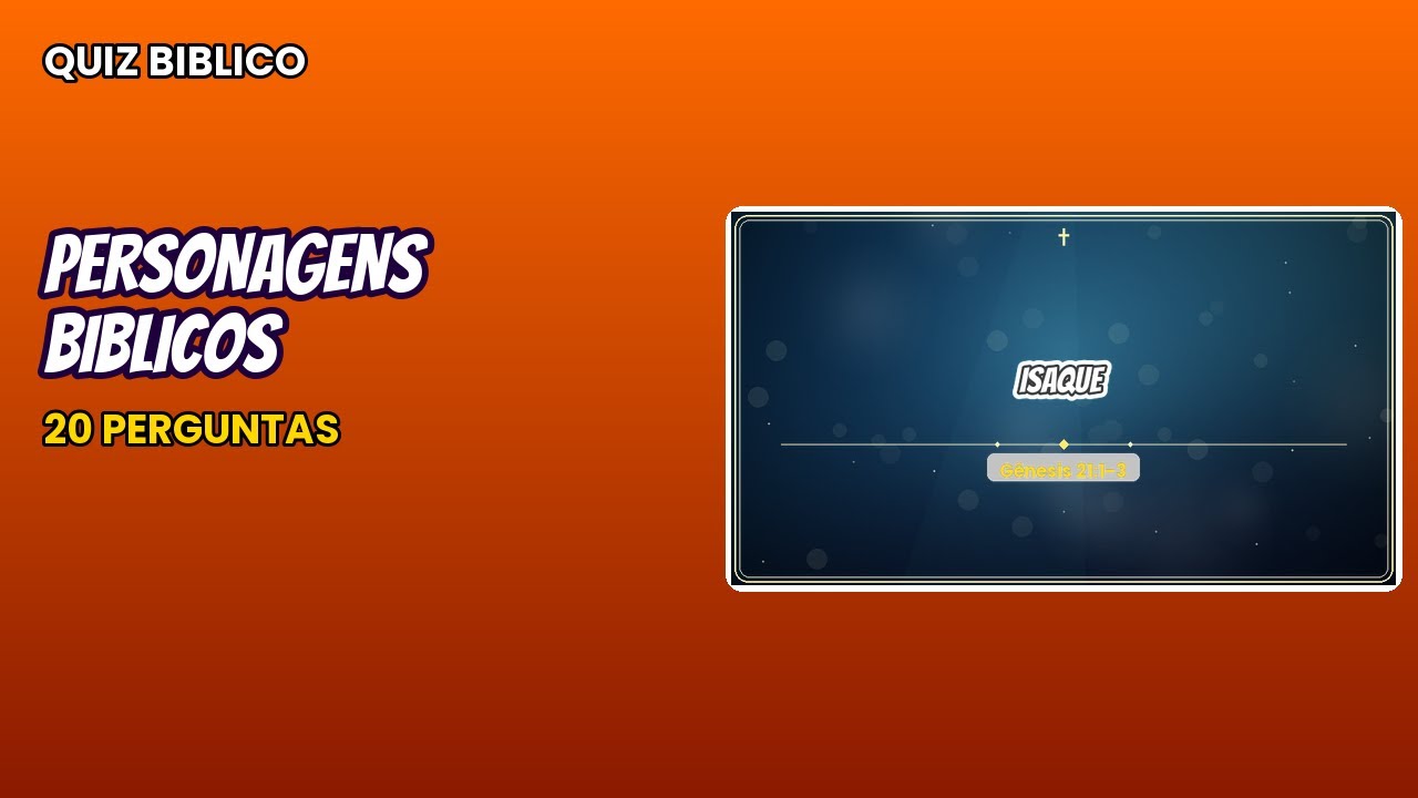 🔥 QUIZ BÍBLICO com 20 Perguntas! | Teste seu Conhecimento da Bíblia!