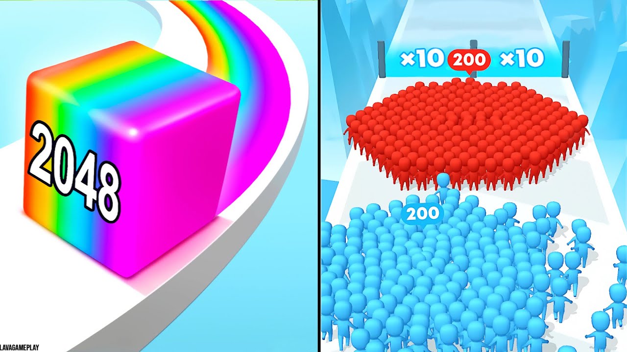 Jelly Run 2048 vs Count Master