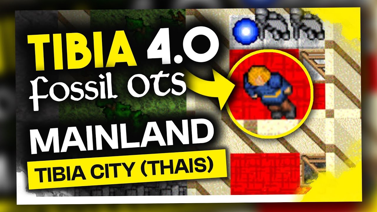 TIBIA 4.0 GAMEPLAY - MAINLAND TIBIA CITY.