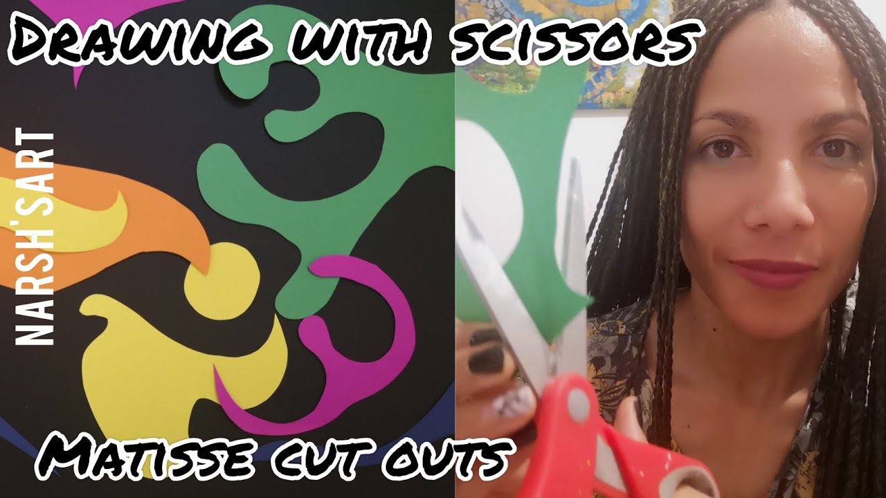 'Drawing with Scissors' - Matisse inspired collage art #matisse #collage #paperart