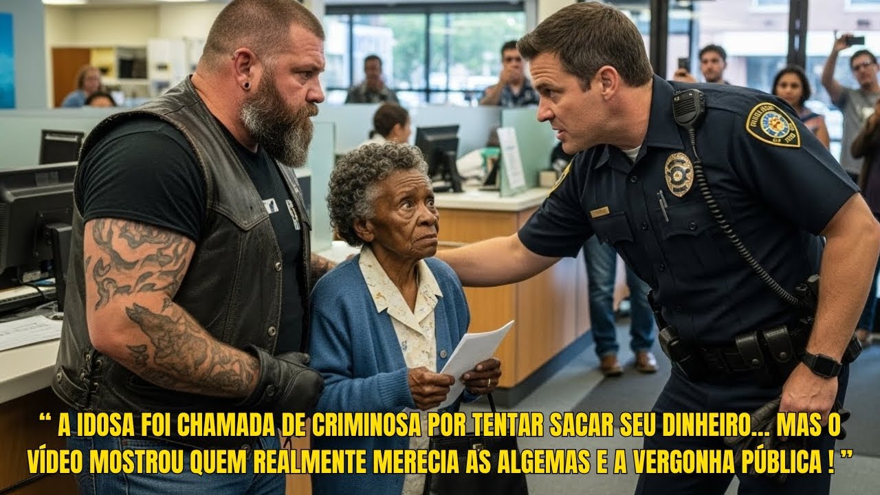O sargento AGREDIU a IDOSA NEGRA no BANCO por “SUSPEITA DE FRAUDE”… até o VÍDEO VAZAR!