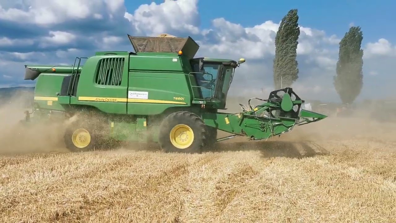 Žatva 2022 PšenicaJOHN DEERE S690i+JOHN DEERE T660i+JOHN DEERE T660  20.časť