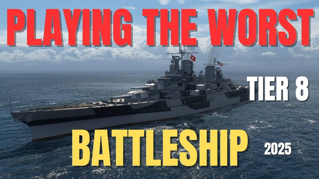 Playing The Worst Tier 8 Battleship in World of Warships WOWS 2025