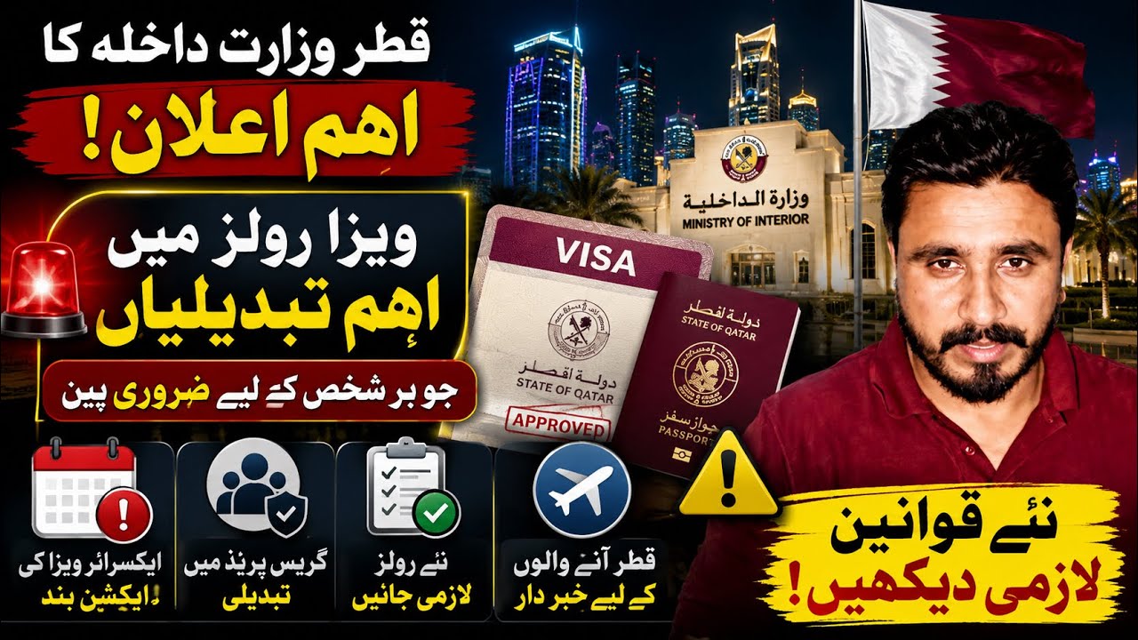 Qatar Visa Update 2026 | قطر وزارت داخلہ کا بڑا اعلان | ویزا رولز میں اہم تبدیلیاں