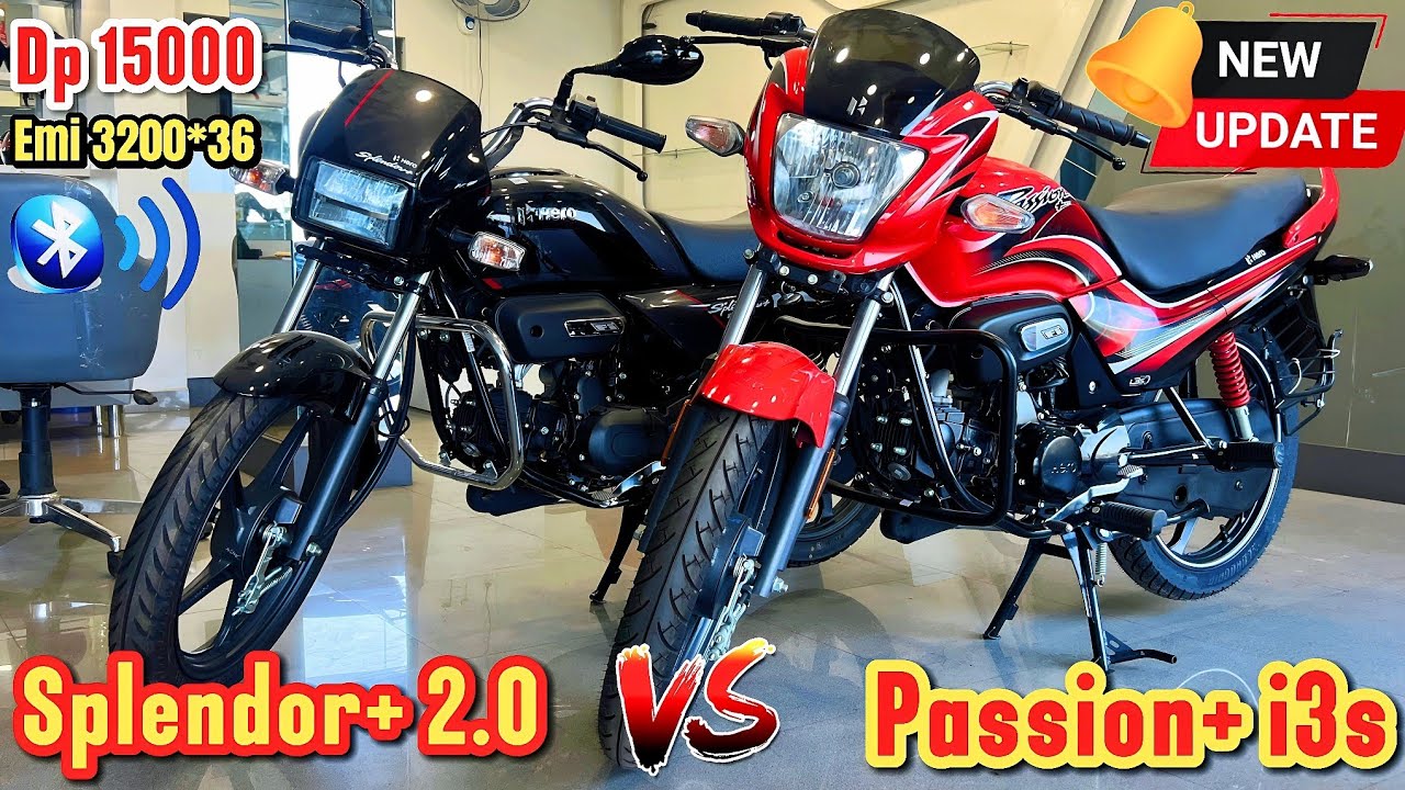 Splendor Plus XTEC 2.0 vs Passion Plus i3S 🔥 Full Comparison ⚡ Best 100cc Bike 2026 