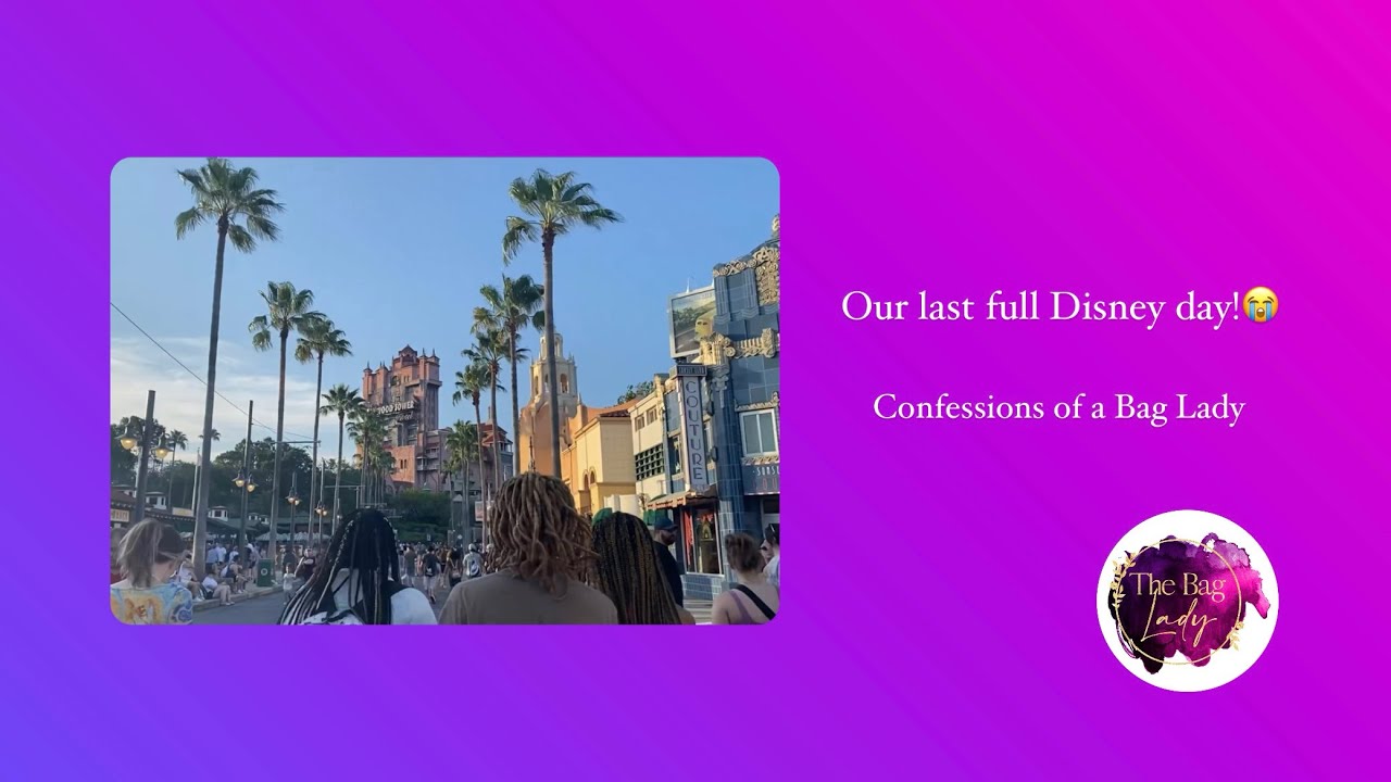 Our last full Disney day😭Confessions of a Bag Lady