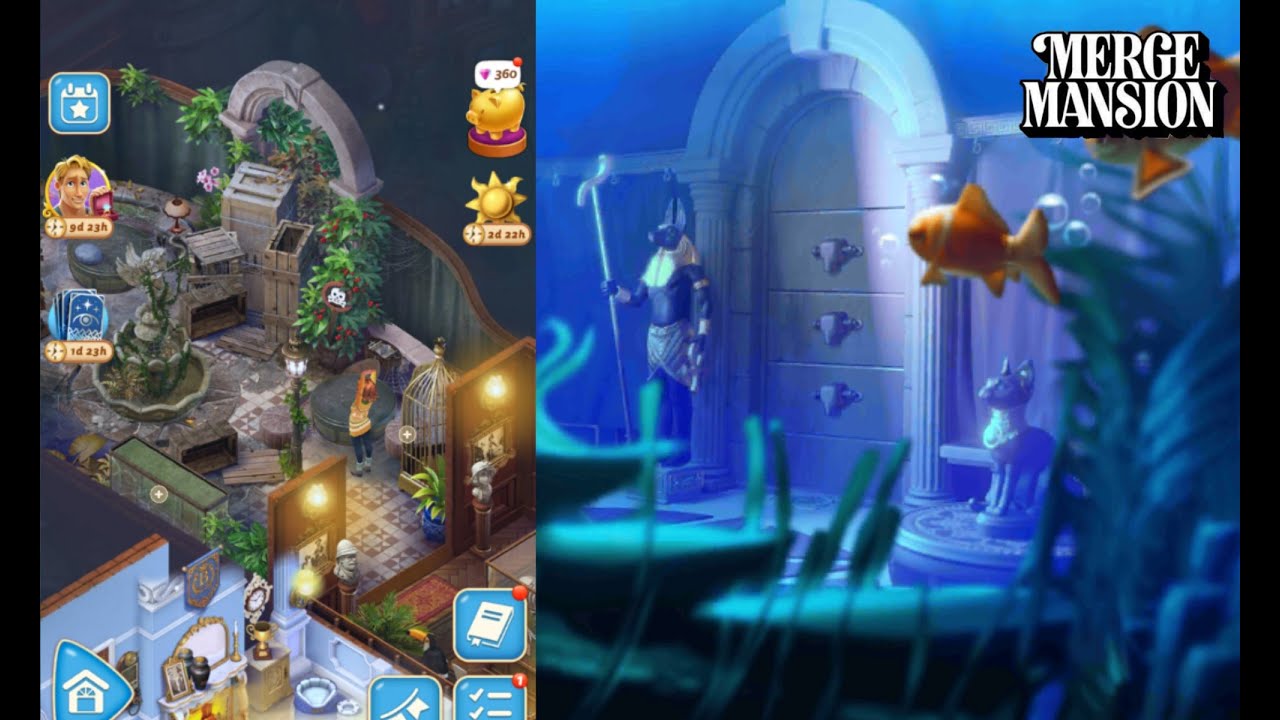 Merge Mansion | Landing Room Level 50 Part 457 🐡🐟🐠