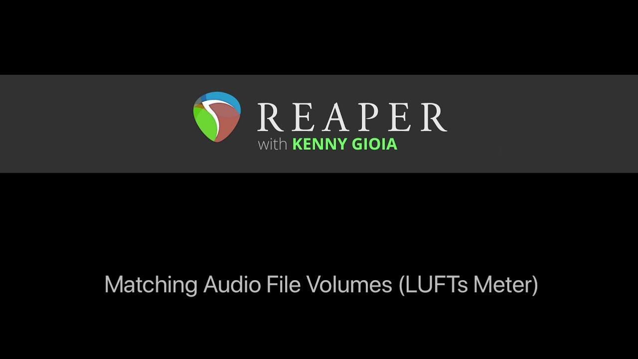 Сопоставление объемов аудиофайлов в REAPER