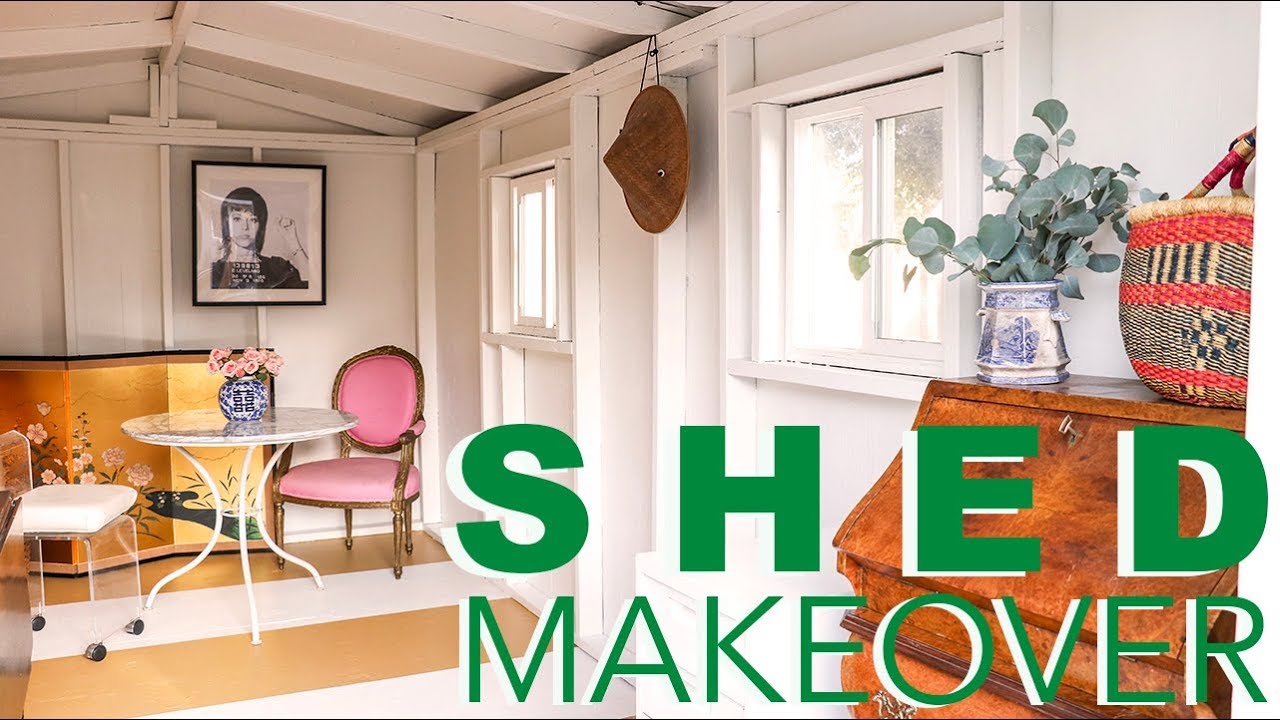 SHED MAKEOVER -- CUTEST EVER!