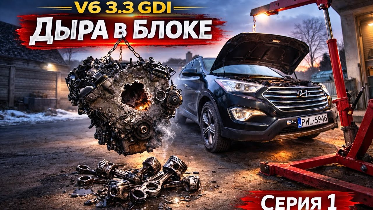 НОВЫЙ ПРОЕКТ ЗА 3000$ HYUNDAI GRANDSANTA FE. 300 лошадей пробили блок! 3.3 v6 G6DH! Серия 1