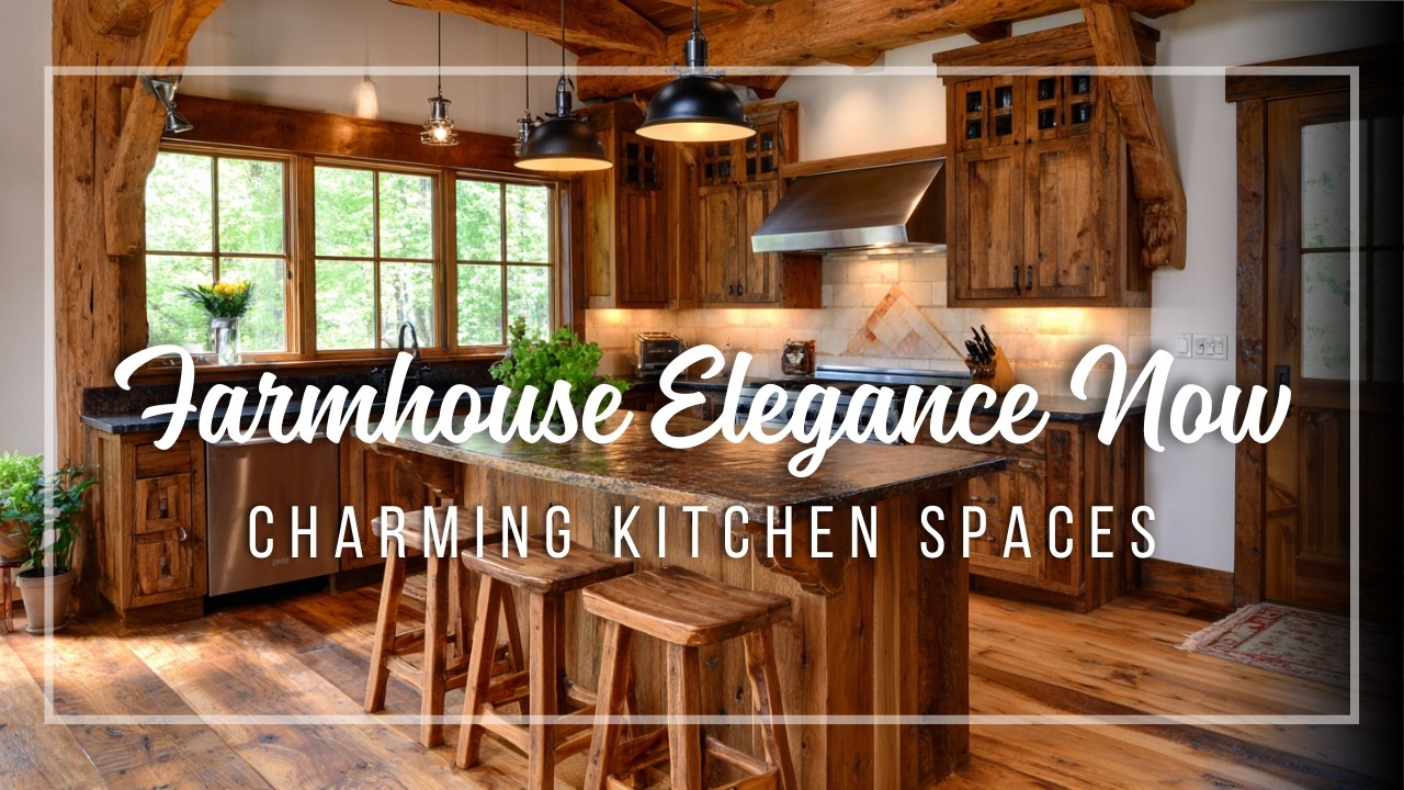 Farmhouse Small Kitchen Inspiration 🌿 Rustic Comfort Elevated by Polished Country Luxury
