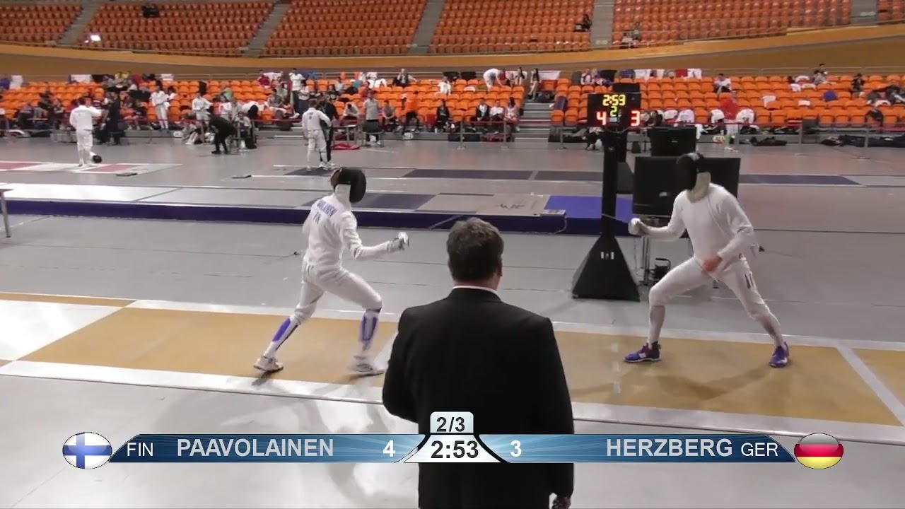 2023 1449 T32 05 M E Individual Plovdiv BUL ZCH YELLOW HERZBERG GER vs PAAVOLAINEN FIN