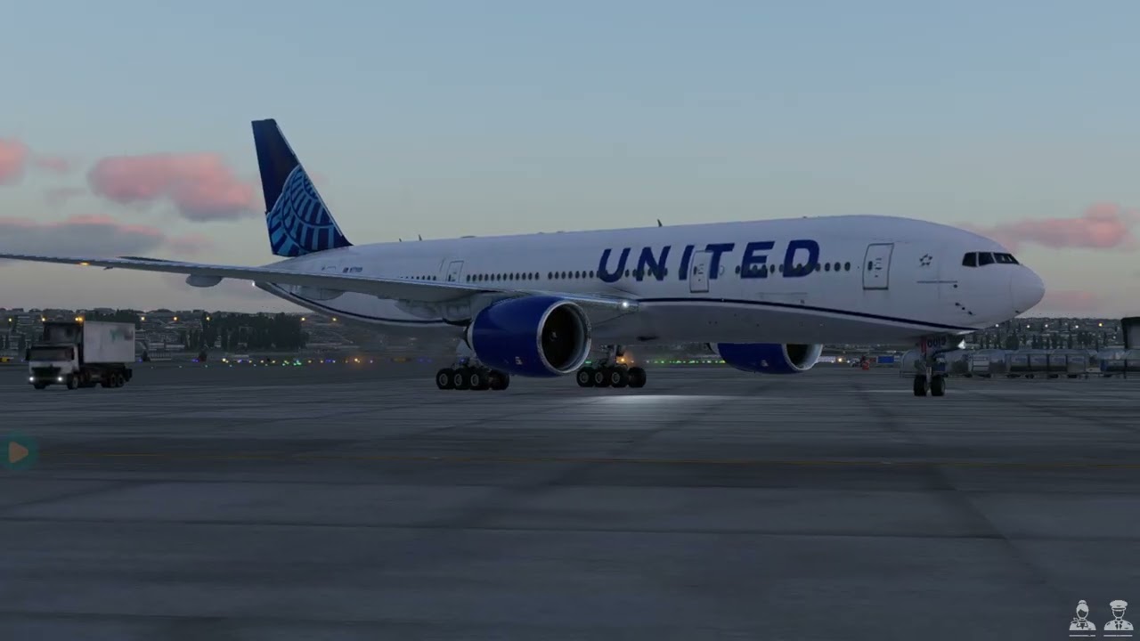 XPLANE 12.3: FLIGHT FACTOR B777 UNITED 1120, ICAO:KPDX (PORTLAND) DEPARTURE