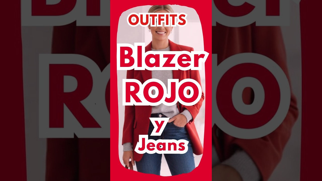 Outfits with a red blazer and jeans - sophisticated look - VERY TRENDY # #fashion #style #fashion...