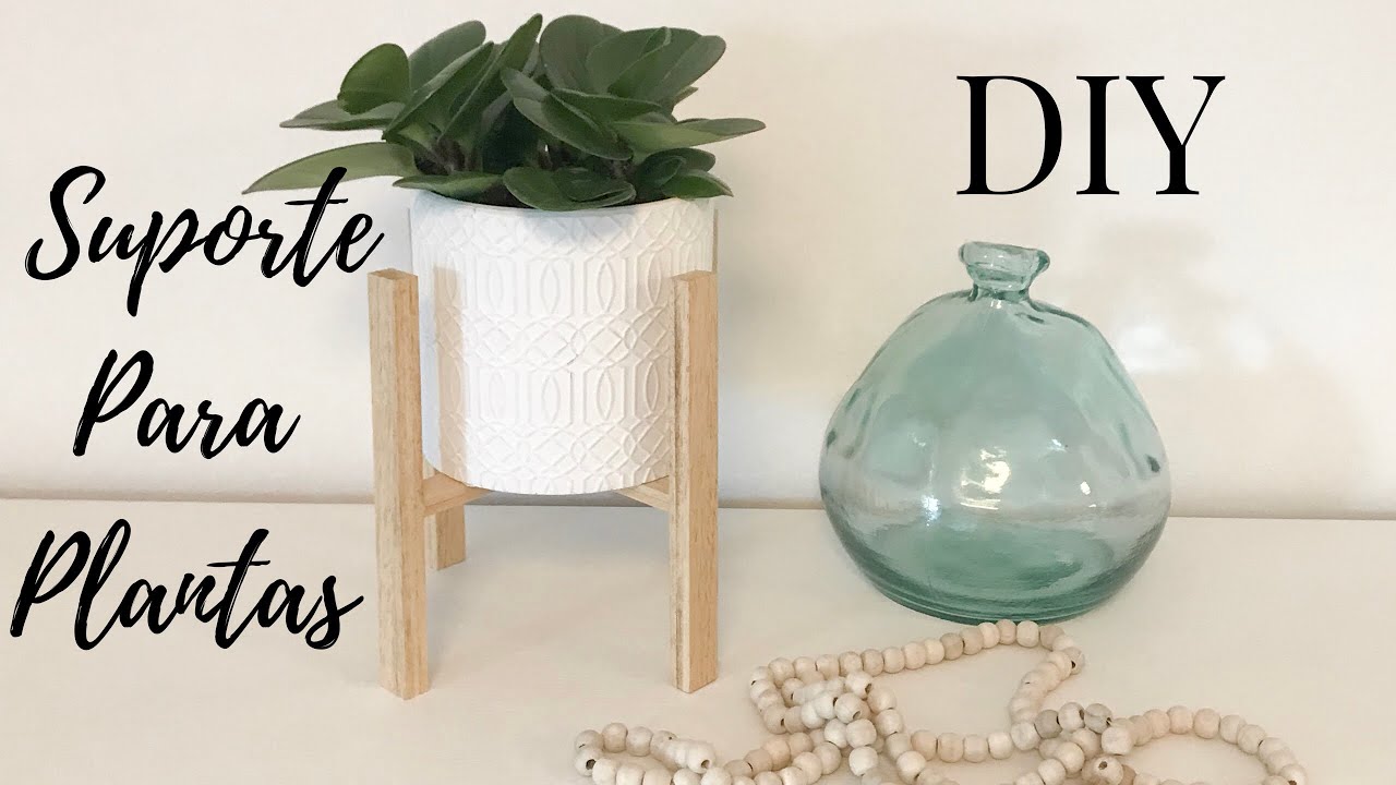 Suporte para plantas em madeira - muito fácil - diy - katherinne Ribeiro