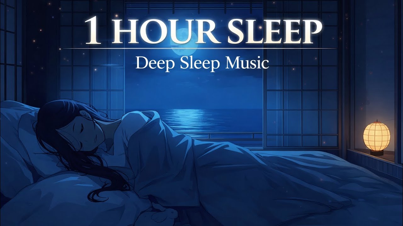 1 Hour Japanese Lantern Street at Night 🏮 | Relax / Study / Sleep BGM