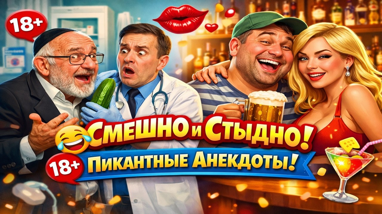 Пикантные анекдоты, от которых неловко смеяться | Уролог, бар и женщина