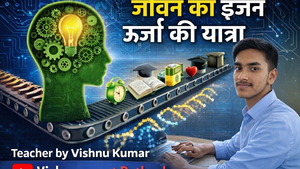 जीवन का इंजन ऊर्जा की यात्रा ll one shot video इसमें जीवन कैसे चलता है क्या भूमिका होती है। 