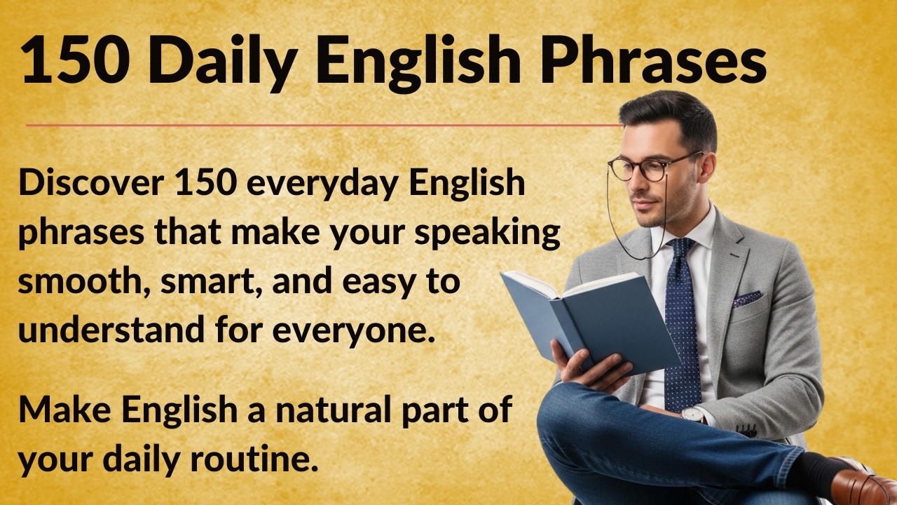 150 Daily English Phrases || Graded Reader || Improve Your English