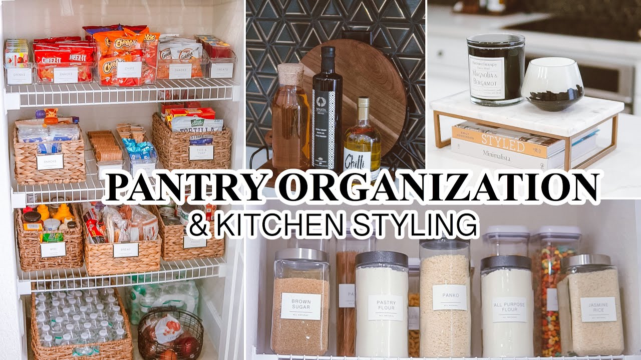 Small Pantry Organization + Kitchen Tour | Aesthetic Transformation!