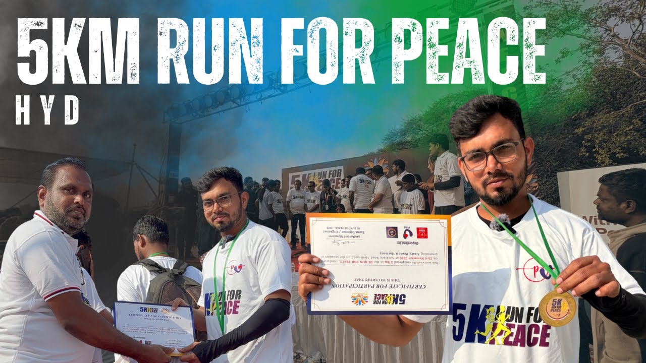 My First 5KM Marathon 🏃&zwj;♂️ | Necklace Road Hyderabad | Full Vlog
