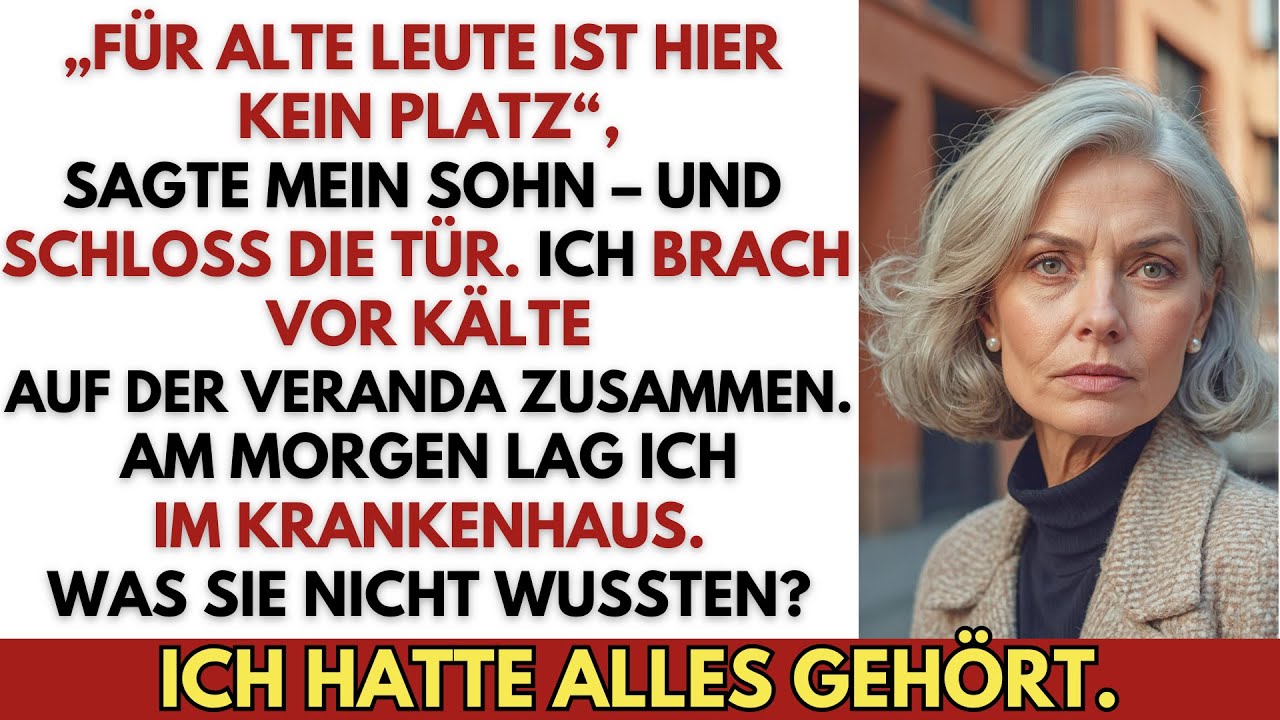 Die Worte meines Sohnes an Weihnachten brachten mich ins Krankenhaus – draußen erfroren, allein.