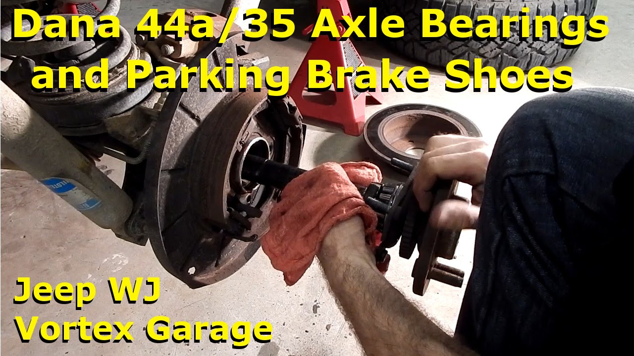 Jeep WJ D44/D35 Axle Bearings, seals, plus parking brake - Vortex Garage Ep. 11 - OLD VERSION