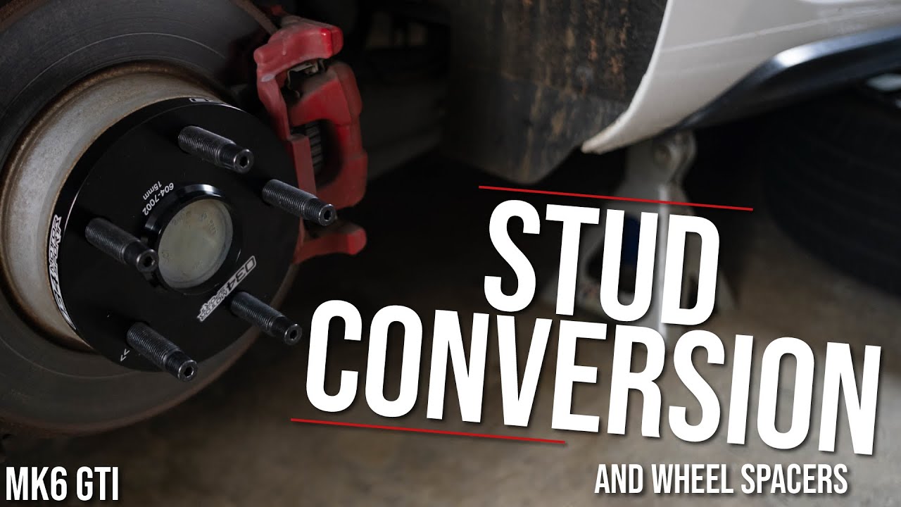 Stud Conversion and Wheel Spacer Install | MK6 GTI