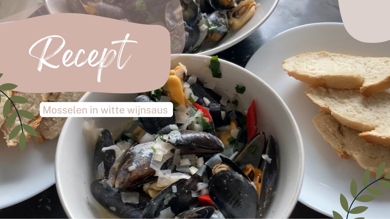 Mosselen in witte wijnsaus | Simpeler leven 🌿 | Koken met mij