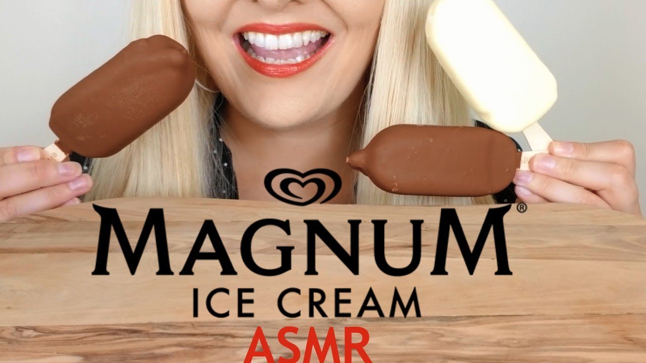 Magnum Ice Cream Bar ASMR Eating Sounds *No Talking