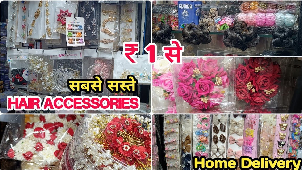 Fancy hair accessories | Ladies hair accessories wholesale market in Delhi | Imported Hair Accessory