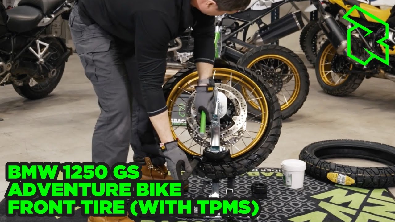 Does It Change BMW GS Adventure Bike Tire Change With Rabaconda Street Bike Tire Changer