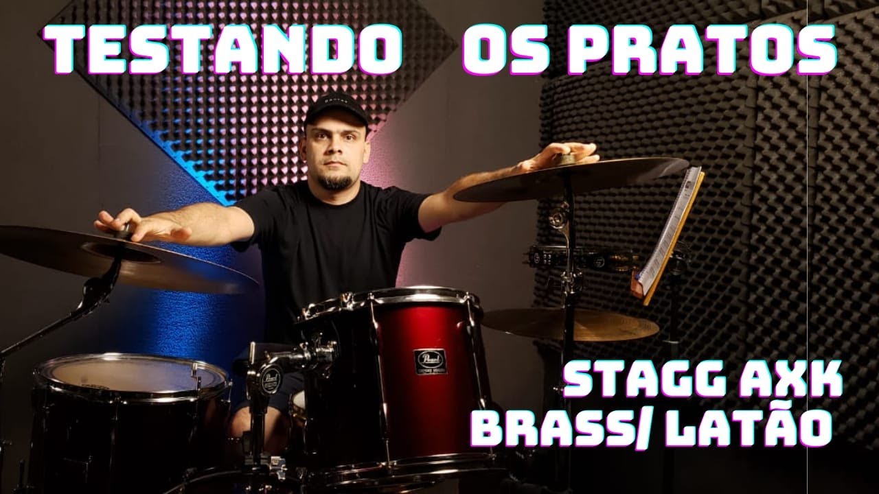 Testando os Pratos Stagg Axk (Brass/latão)