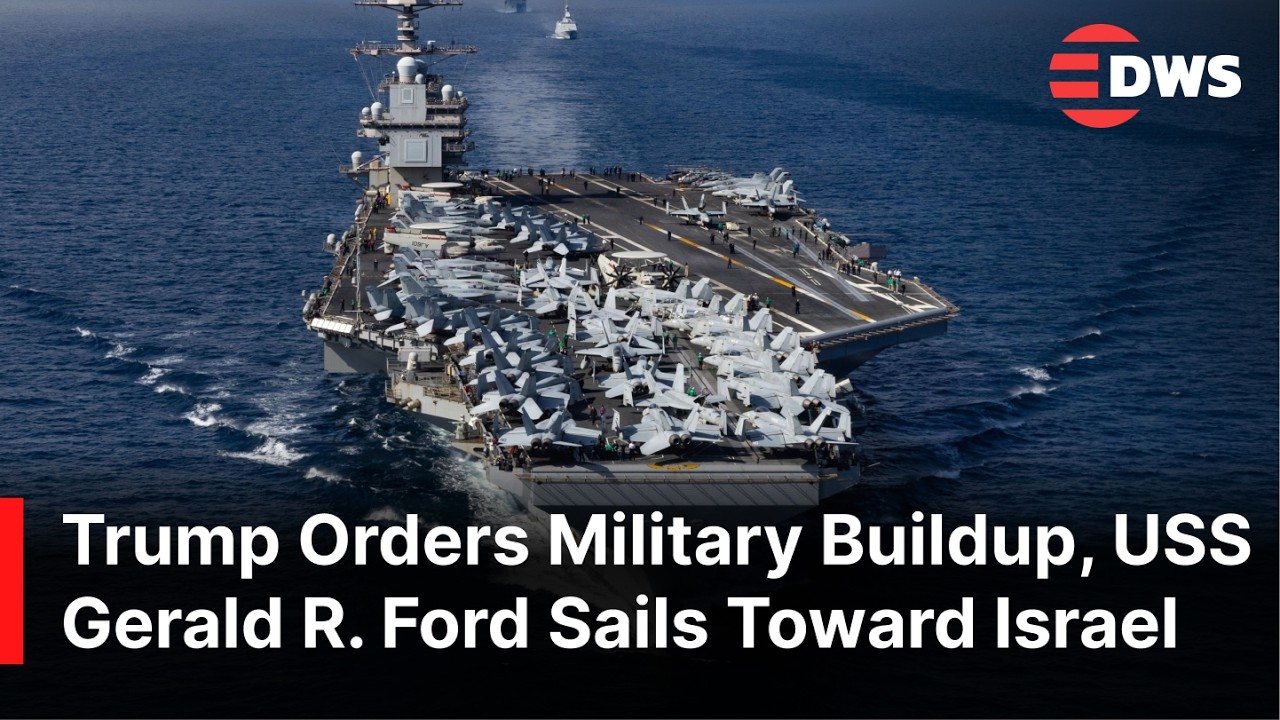 Эсминец USS Gerald R. Ford покидает Крит и направляется в Израиль на фоне напряженности на Ближне...
