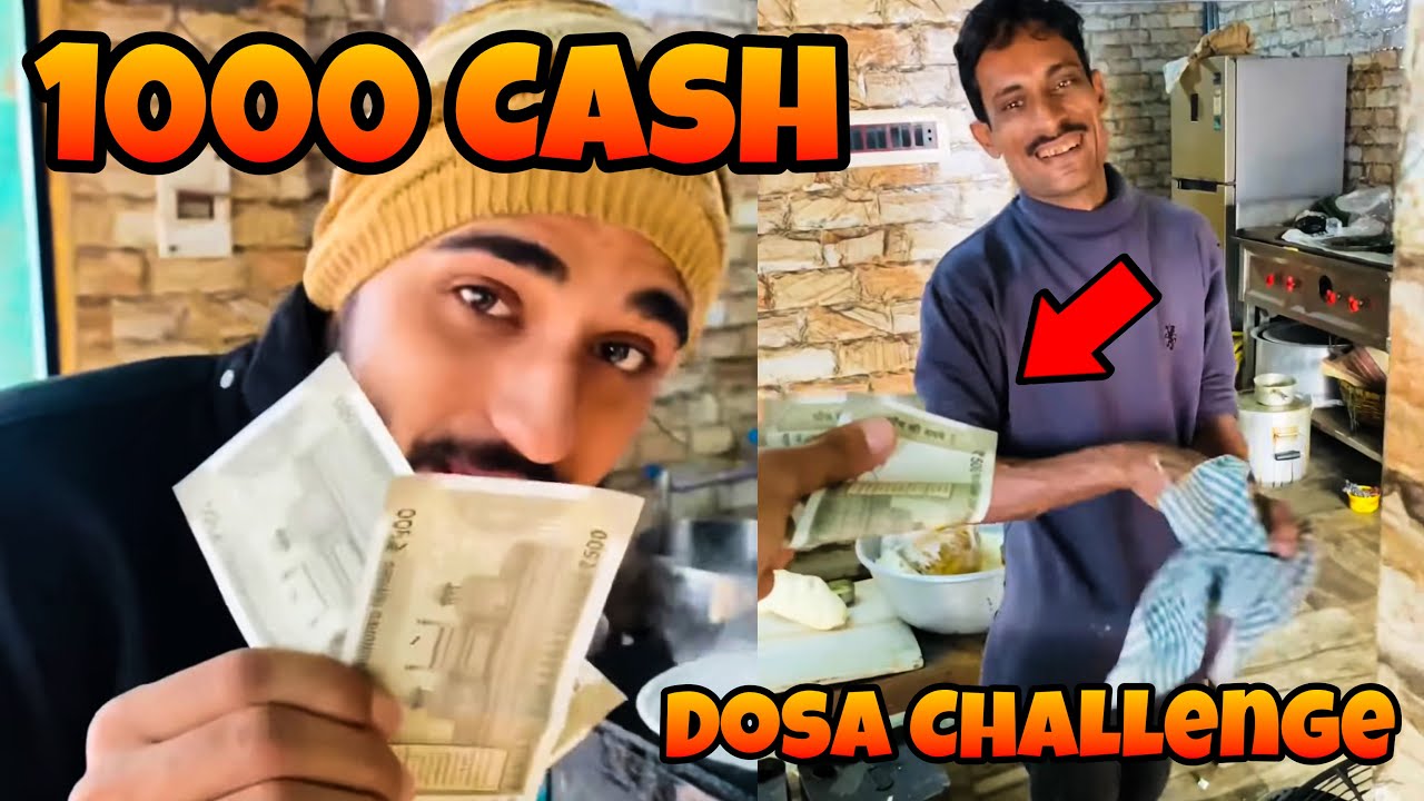 1 MINUTE DOSA CHALLENGE 😍 ₹1000 का MASALA DOSA |🤑 Kolkata BengalStreet Food Challenge #shorts
