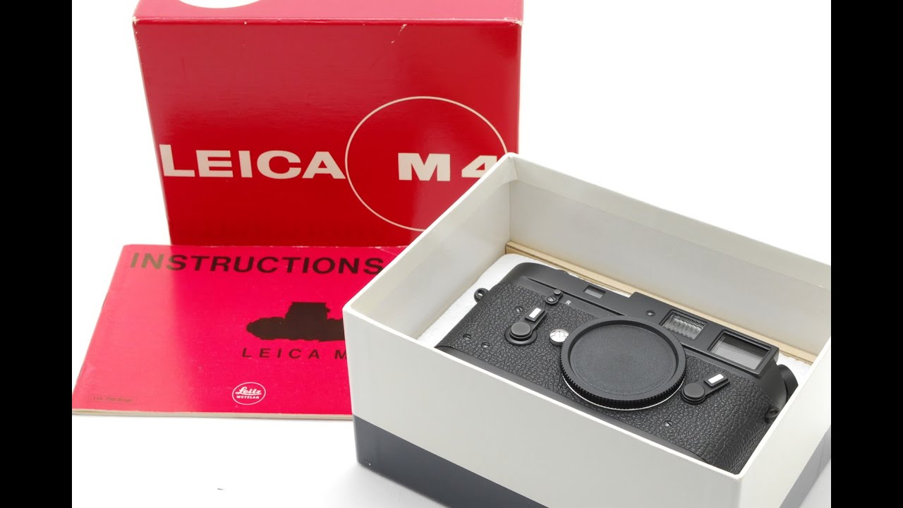 [A- Mint] Leica M4 Black Chrome 35mm Rangefinder Film Camera Box From JAPAN 9142