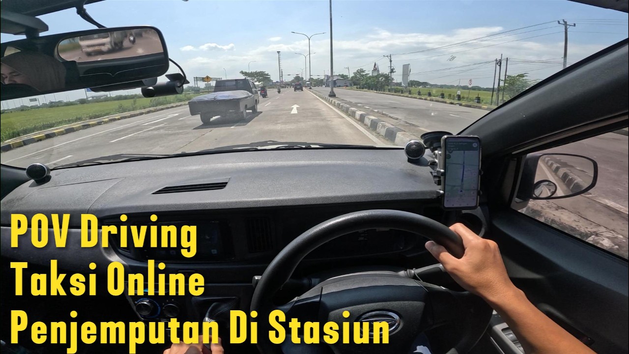 POV Driving Taxi Online Sigra Tipe D 1.0 | Penjemputan Stasiun