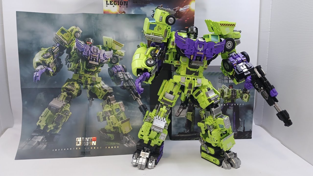 [Review] Mecha Invasion Complete Devastator & SET A (Bonecrusher & mixmaster)
