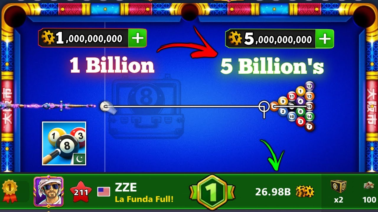 4 BillioNs On Demand 🔥 | League Top Rank #1 - Osaka Skyline - 8 ball pool - Unknown gamer 8bp