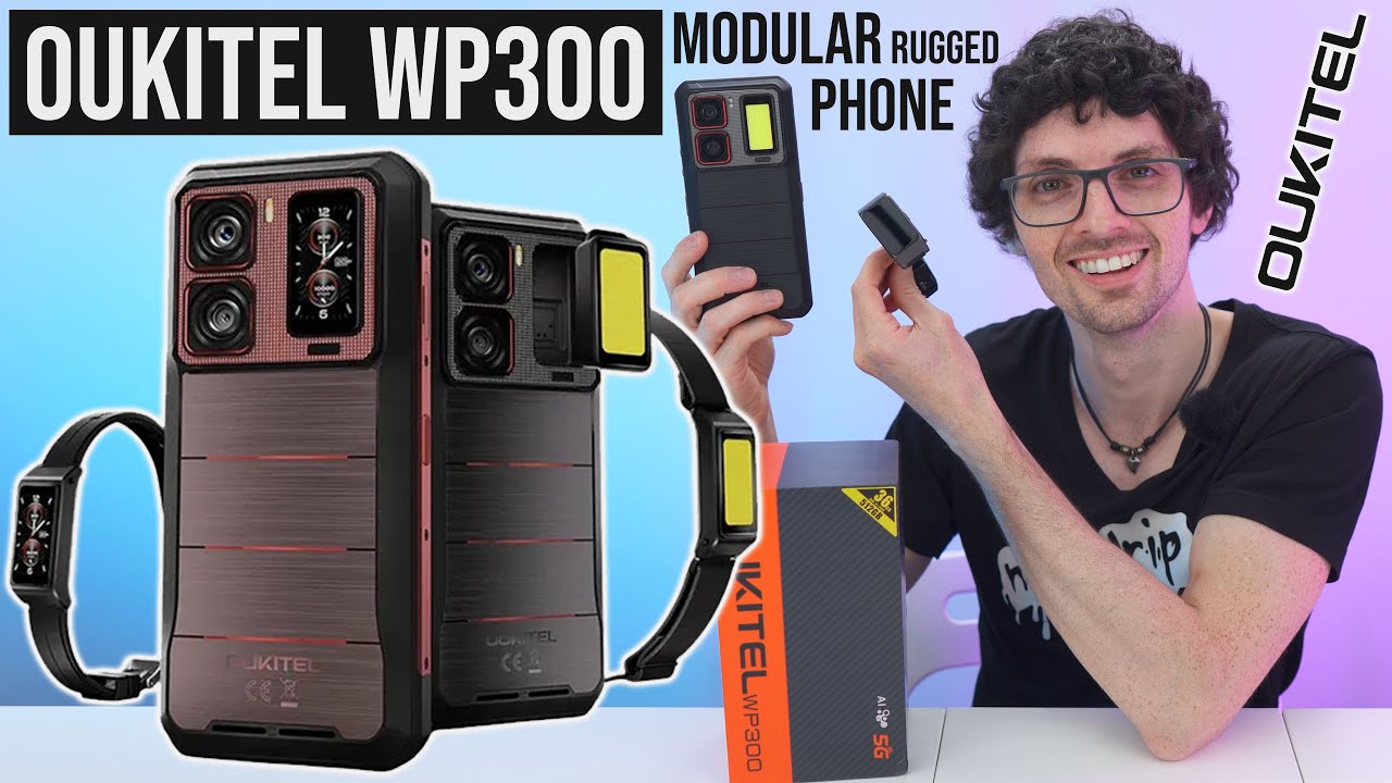 2025's Best Modular Rugged Phone! - Oukitel WP300 Review (16.000mAh, Camping Light & Smartwatch)