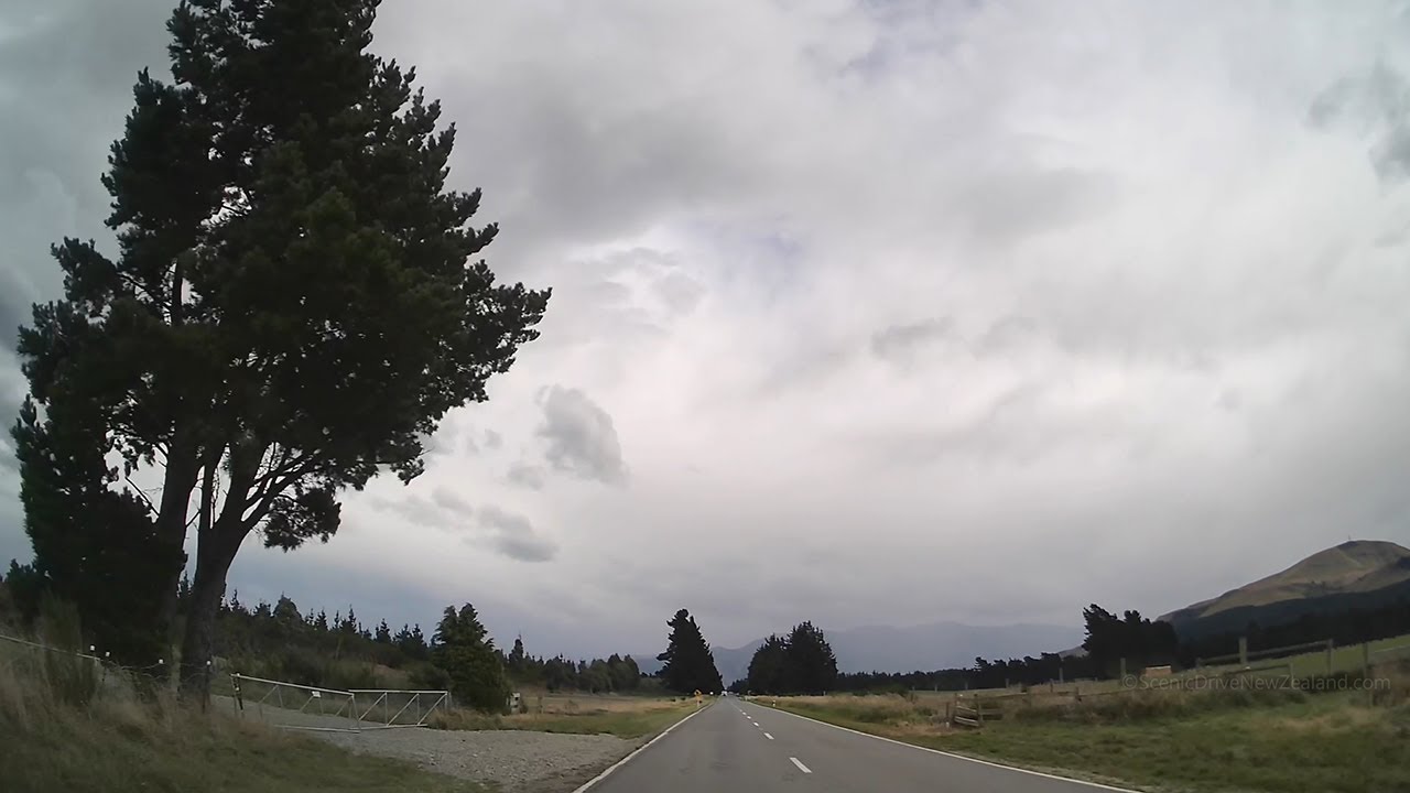 Driving from Glentunnel to Windwhistle - Road trip along SH77 | Canterbury | New Zealand | 4K