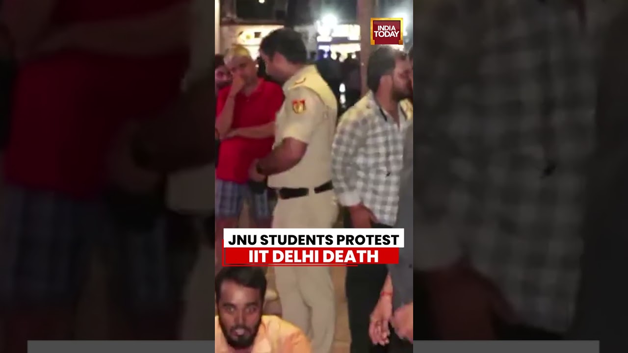 JNU Students Protest IIT Delhi Student&rsquo;s Death, Detained By Police In Delhi #Shorts