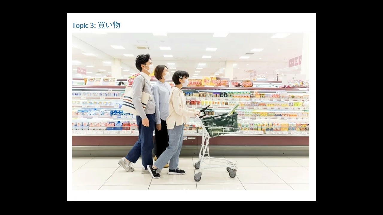 N1.  Topic 3　買い物