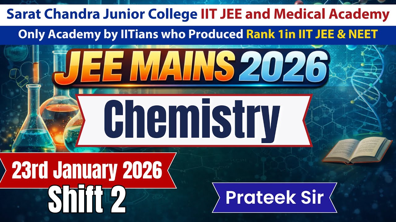 JEE Mains 2026 | Chemistry January 23rd Shift 2 Discussion | Best IIT/NEET Academy in Vijayawada