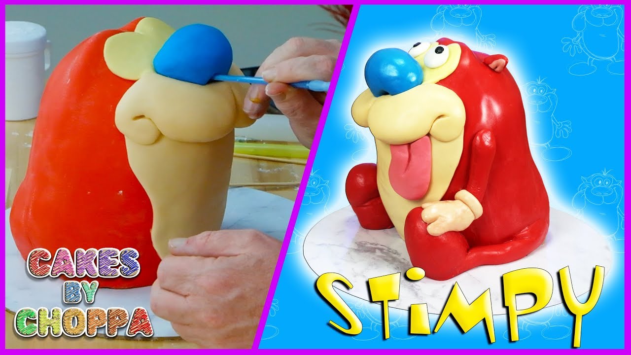 STIMPY CAKE (How To) - CakesByChoppA